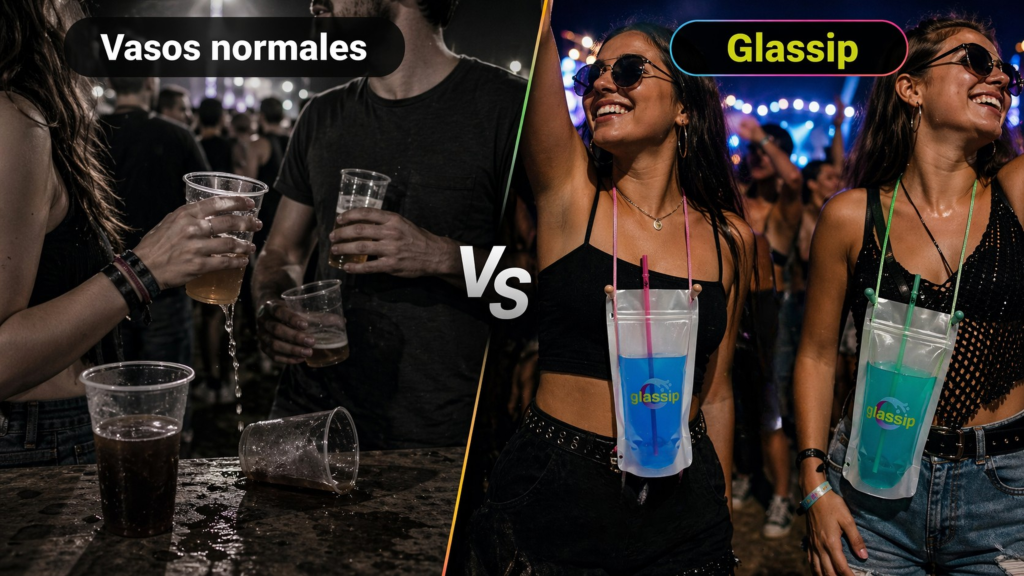 vaso manos libres para eventos