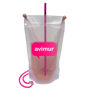 Glassip bolsa vaso manos libres para fiestas patronales de Malaga