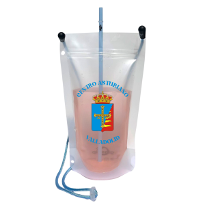 Glassip vaso manos libres para evento festivos de centro asturiano de valladolid